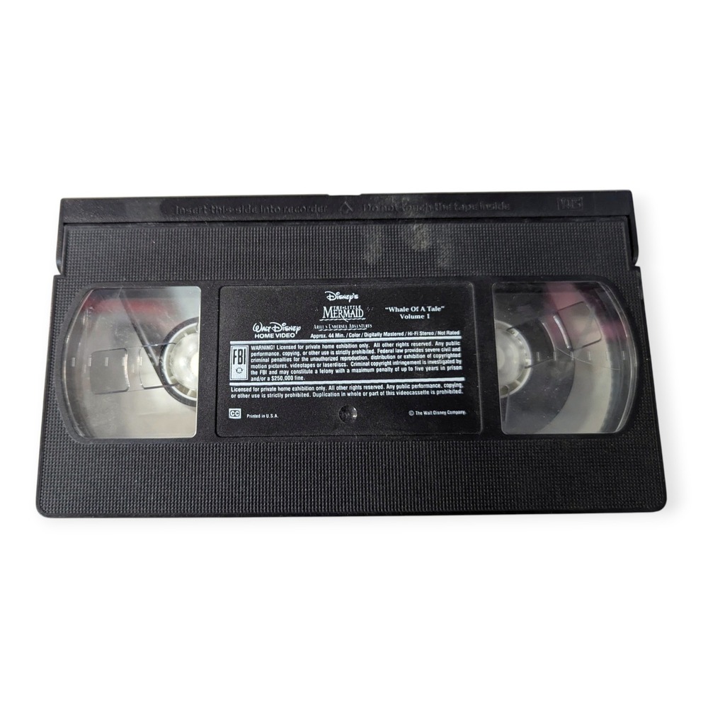 Disney Little Mermaid Ariel's Undersea Adventures VHS Vol 1 & 5 Whale of Tale - Picture 11 of 16